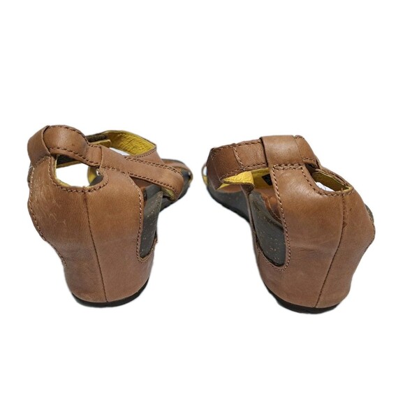 Teva Cabrillo Women's Size 8.5 Leather Brown Sandals Adjustable Wedge Strappy - Picture 7 of 10